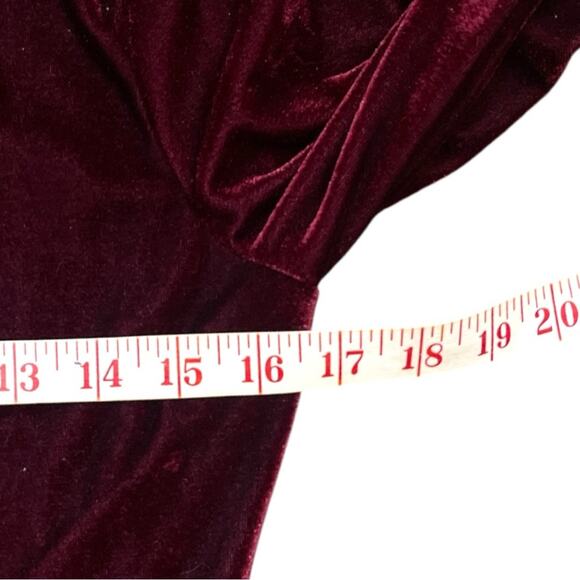 Privacy Please Velvet Merlot Wrap Maxi Dress Size XS Holiday - Picture 9 of 11